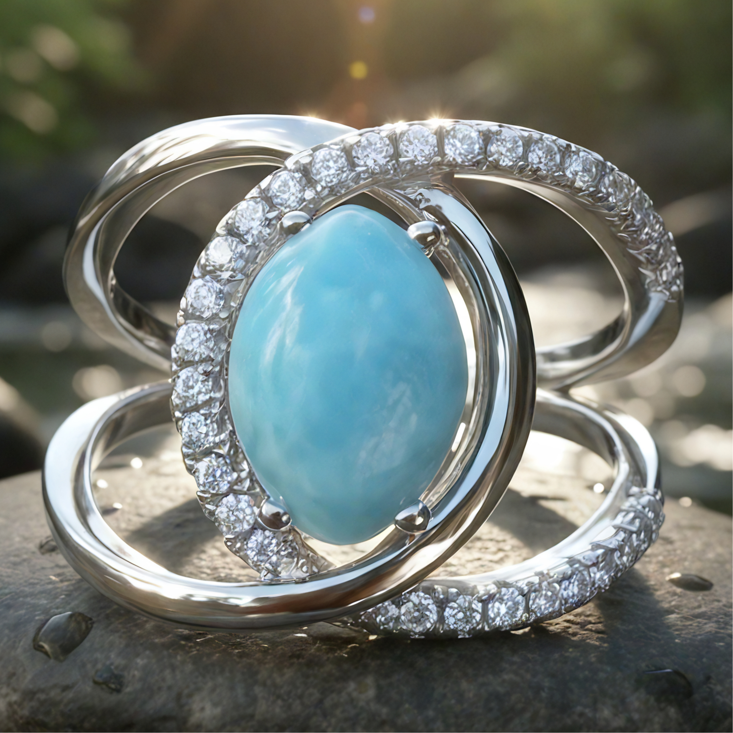 Larimar Radiance Ring