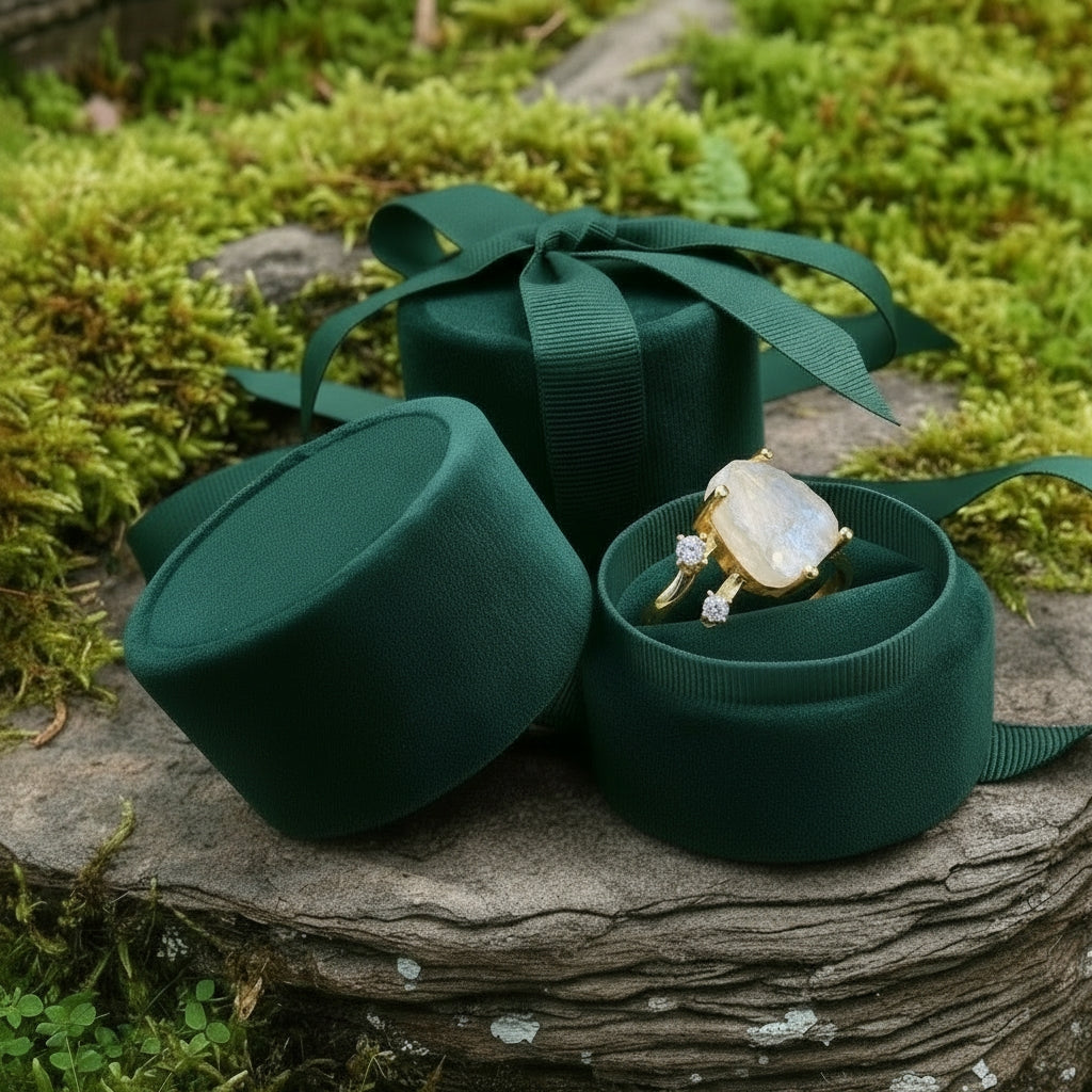 Moonstone & Gold Ring