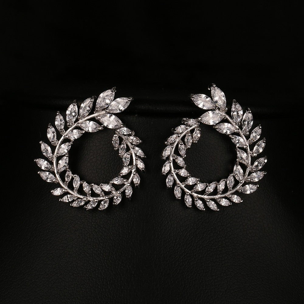 Leaf Swirl Earrings