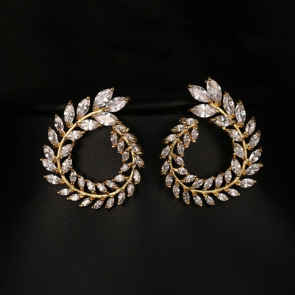 Leaf Swirl Earrings
