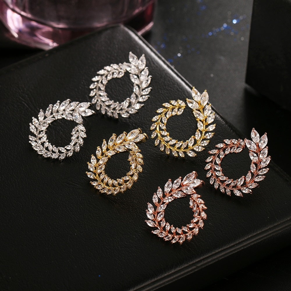 Leaf Swirl Earrings