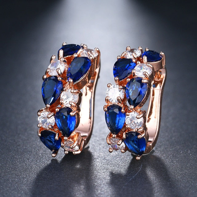 Cubic Zirconia Latch Back Earrings