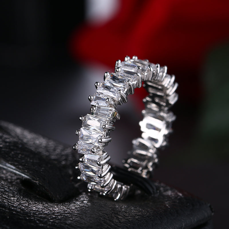 Cubic Zirconia Band Style Ring