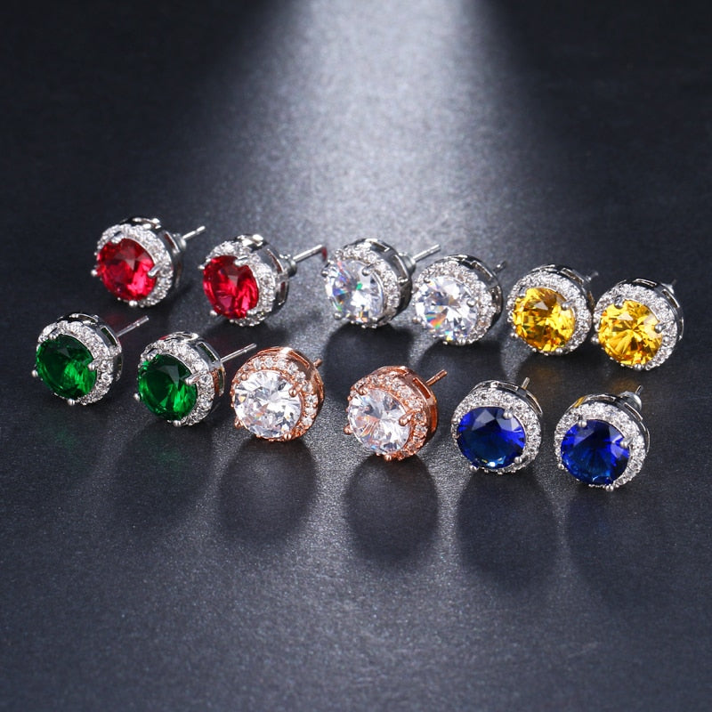 Cubic Zirconia Stud Earrings