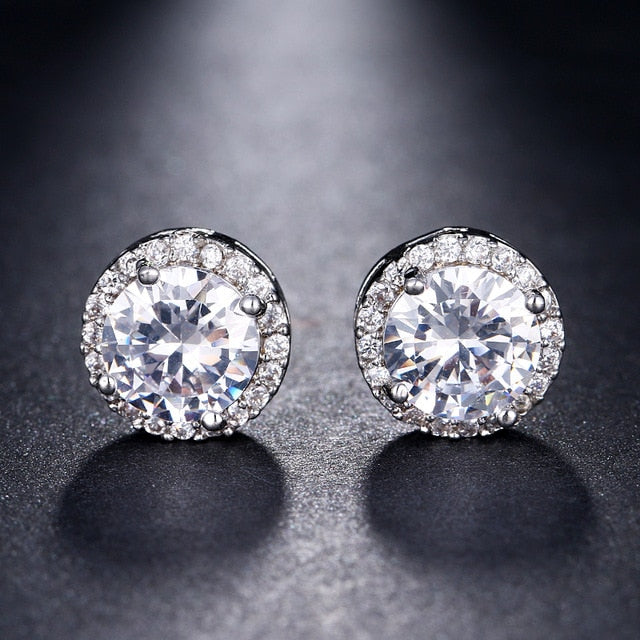 Cubic Zirconia Stud Earrings