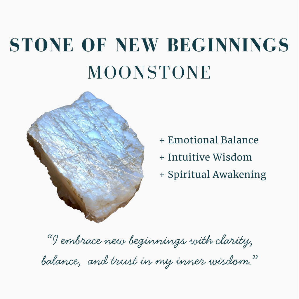 Moonstone & Silver Celestial Stud Earrings