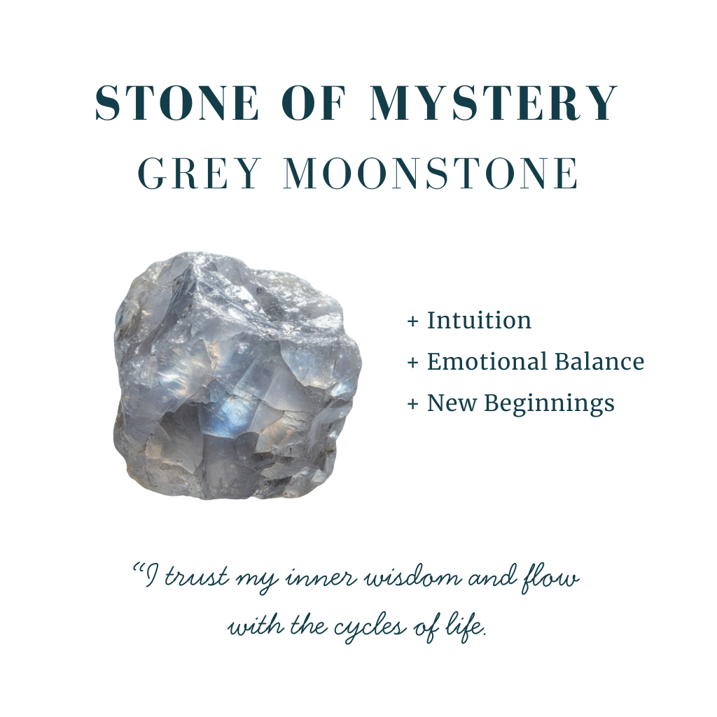 Grey Moonstone Mala Bracelet