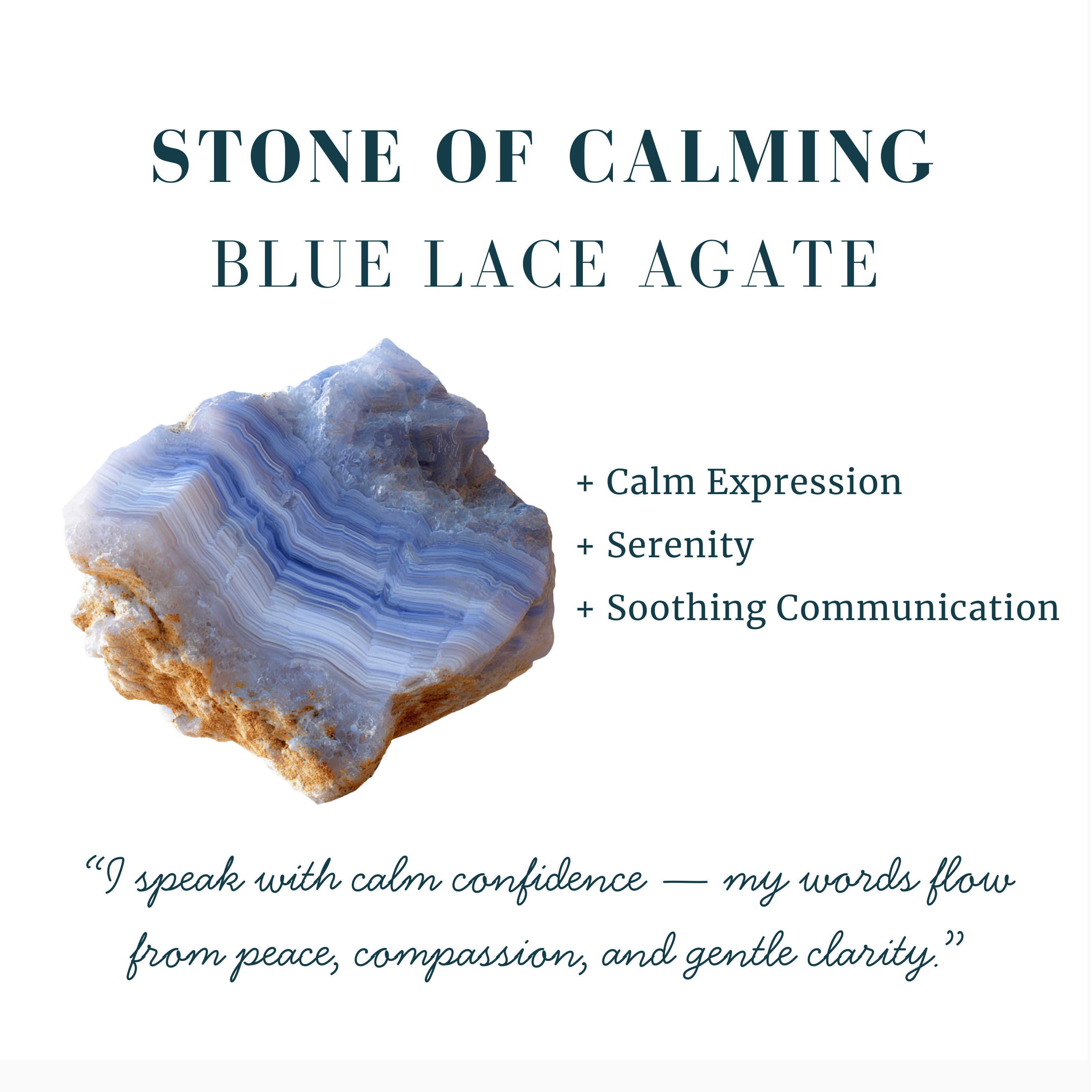 Blue Lace Agate Mala Bracelet