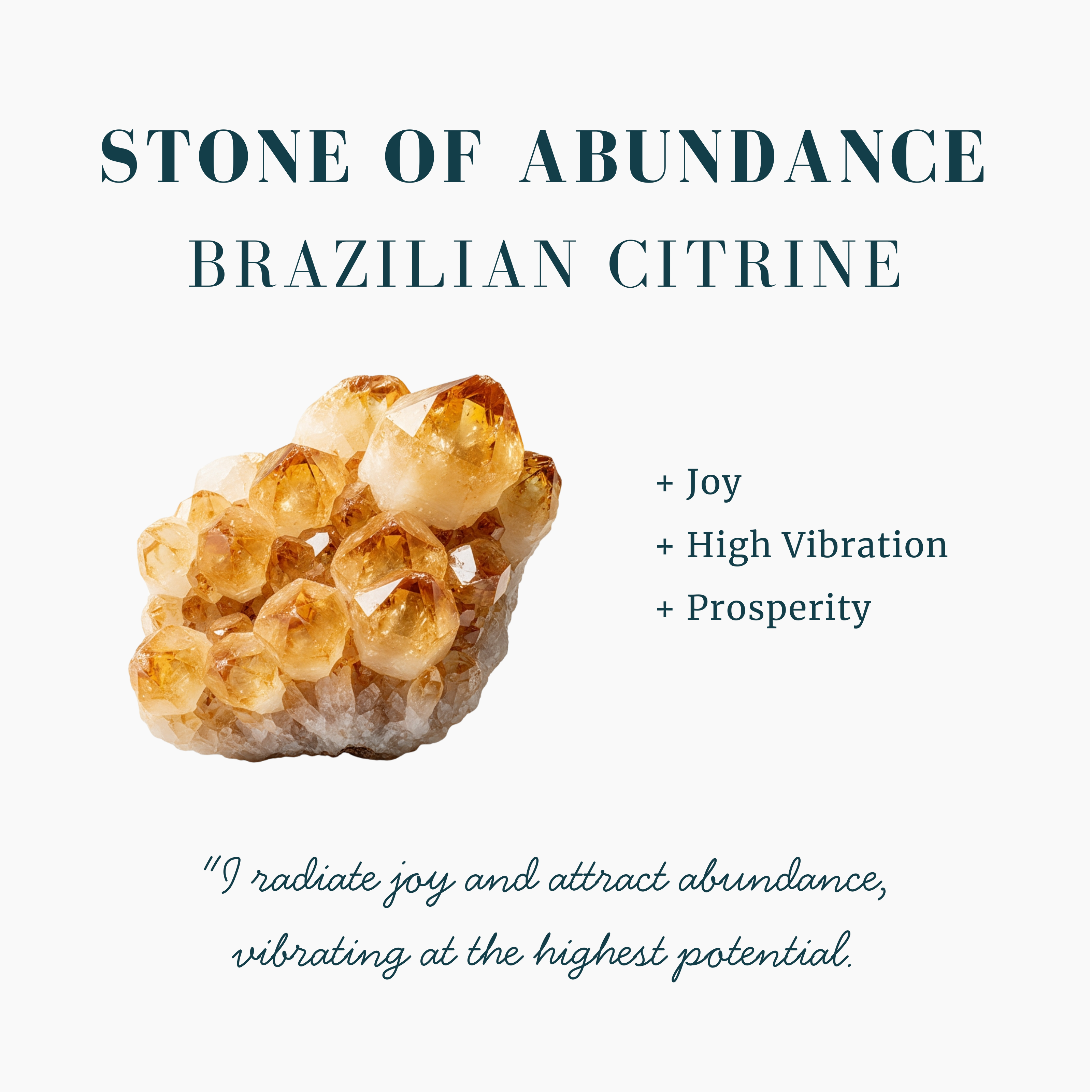 Citrine & Sliver "Abundance" Stud Earrings