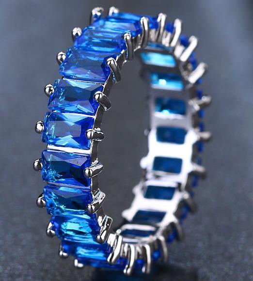 Cubic Zirconia Ring in 9 Color Options