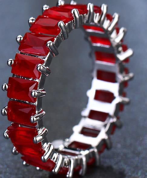 Cubic Zirconia Ring in 9 Color Options