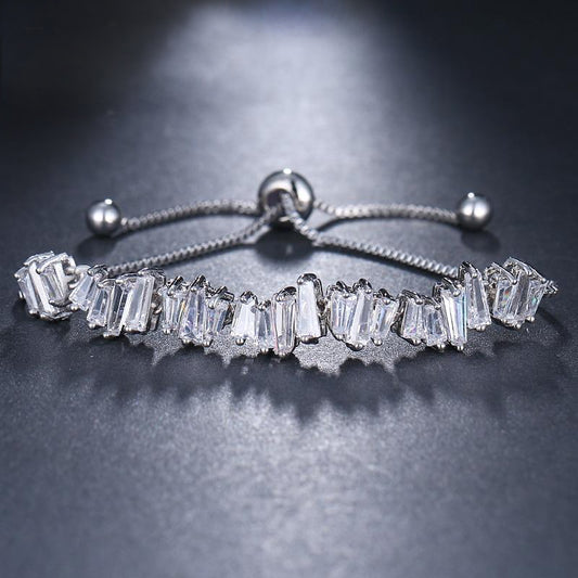 Cubic Zirconia Adjustable Bracelet