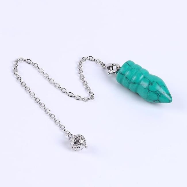 Natural Gem Stone Dowsing Pendulum - Turquoise