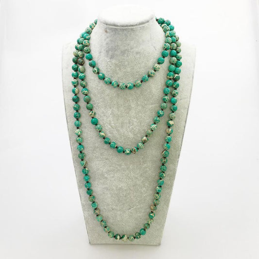 Natural Green Turquoise Stone Necklace