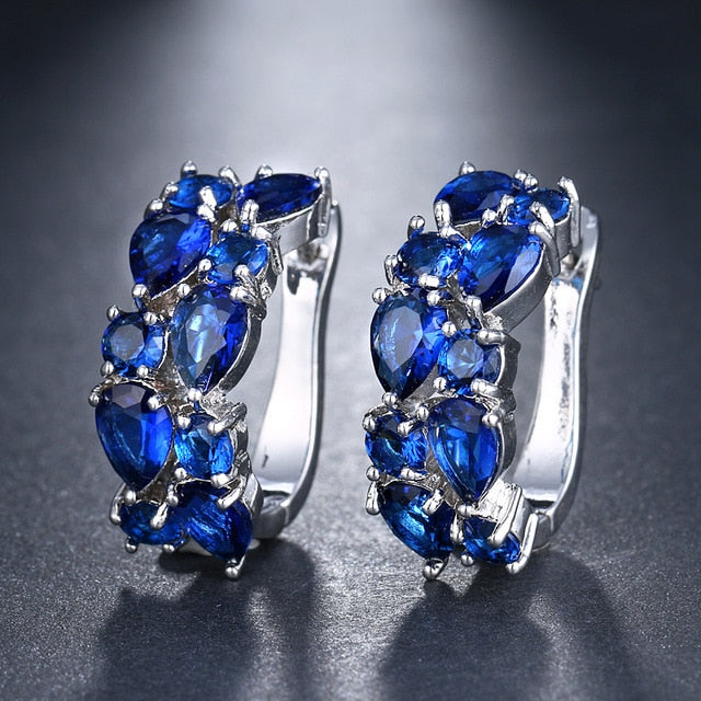 Cubic Zirconia Latch Back Earrings