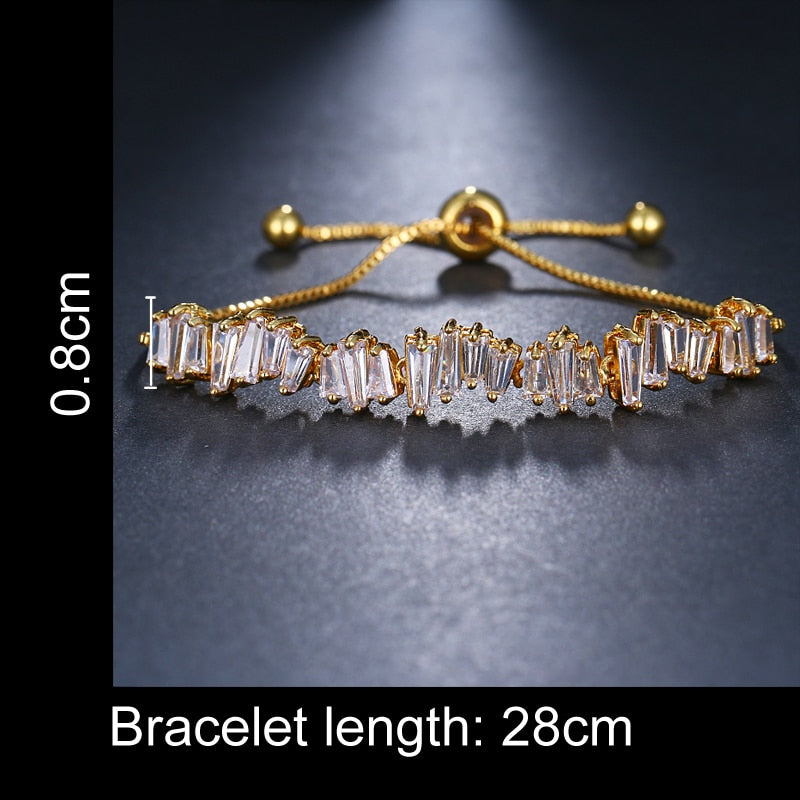 Cubic Zirconia Adjustable Bracelet