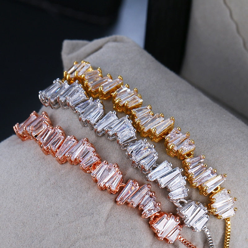 Cubic Zirconia Adjustable Bracelet